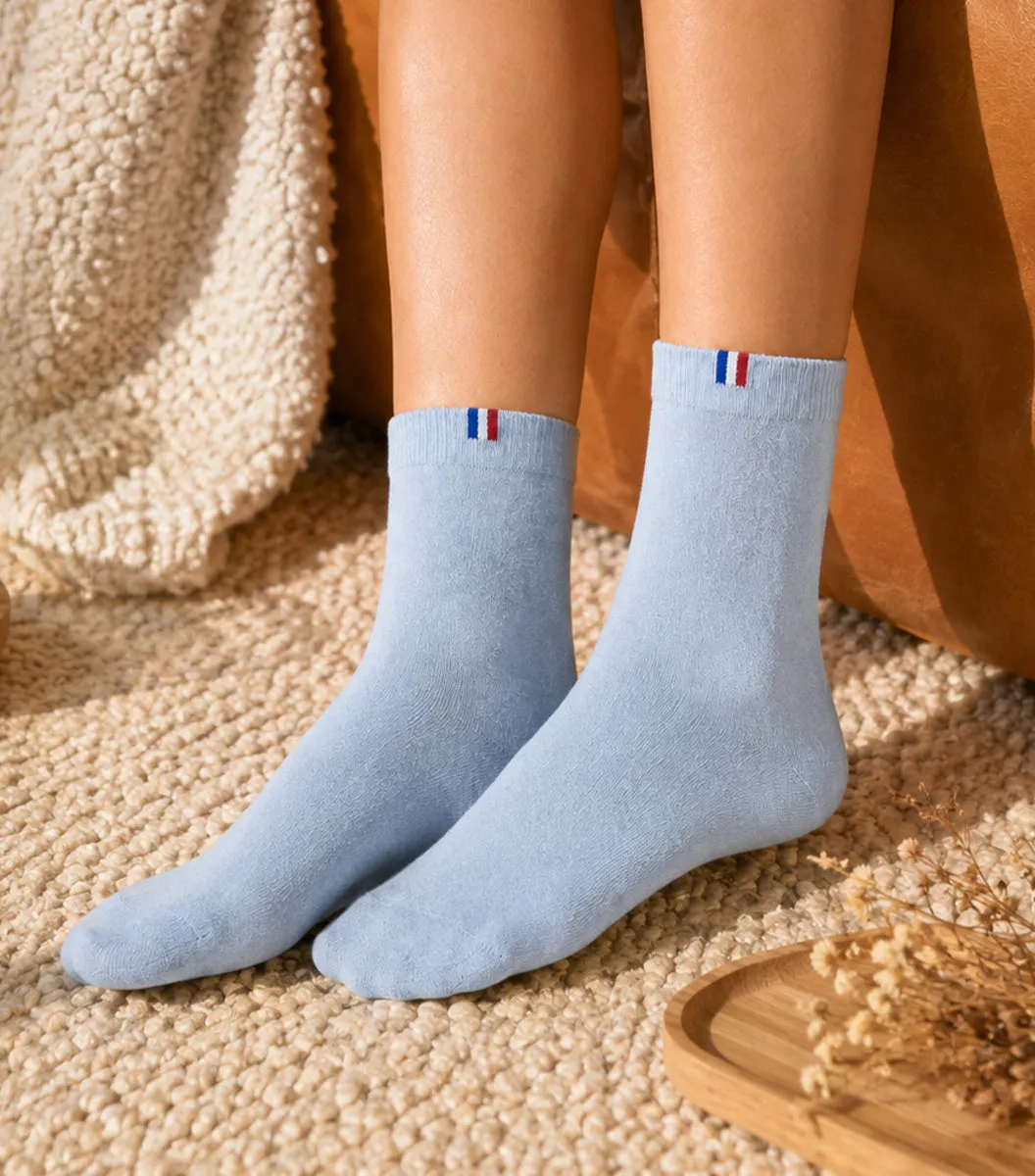 Cocorico Chaussettes Femme Ciel coton 36/41