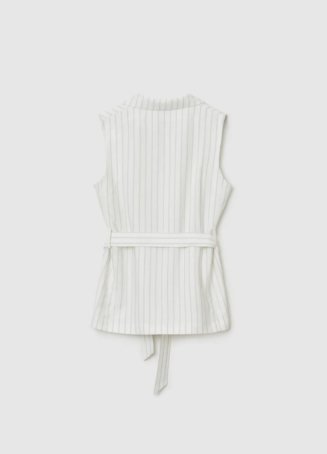 Calliope gilet double-boutonné rayé femme