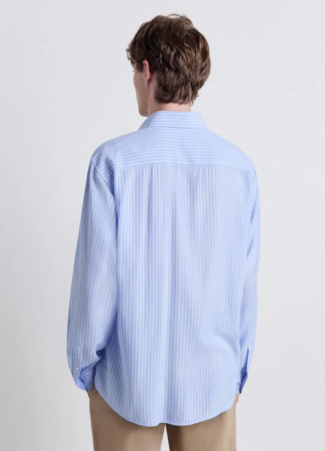 Calliope chemise classique rayée homme manches longues