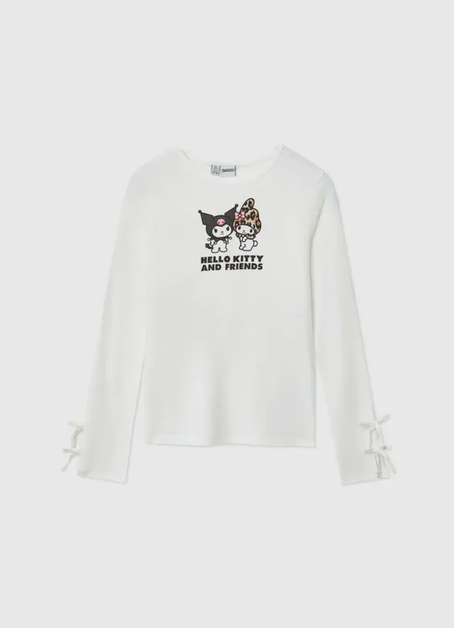 Calliope Hello Kitty t-shirt manches longues fille coton