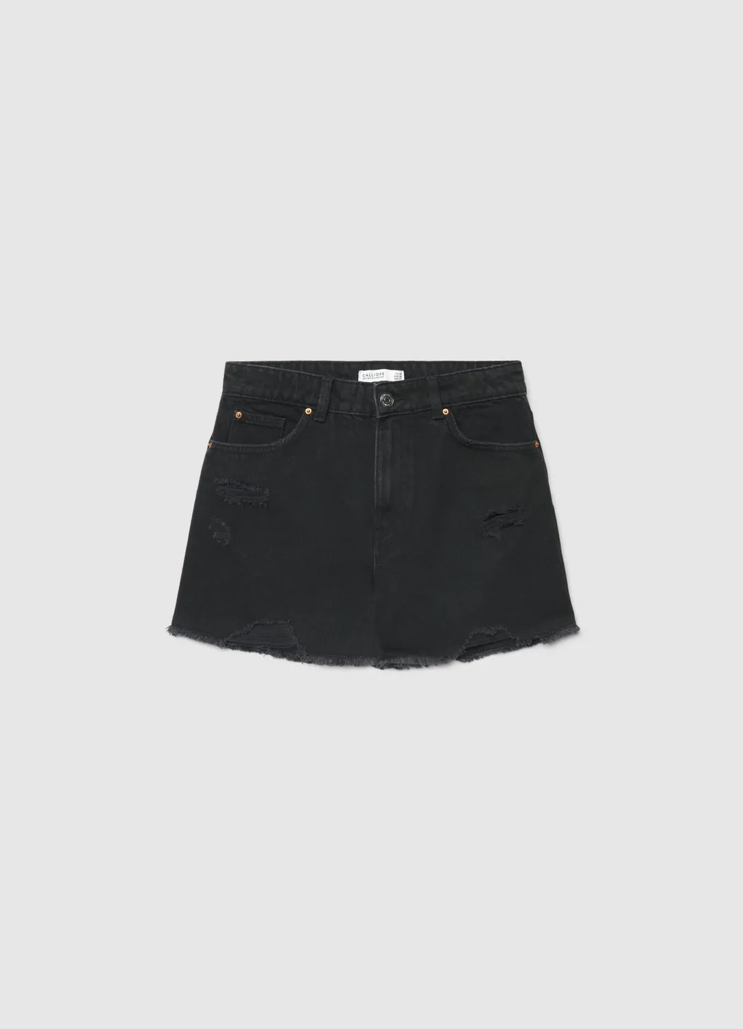 Calliope short mom en jean destroy femme taille haute
