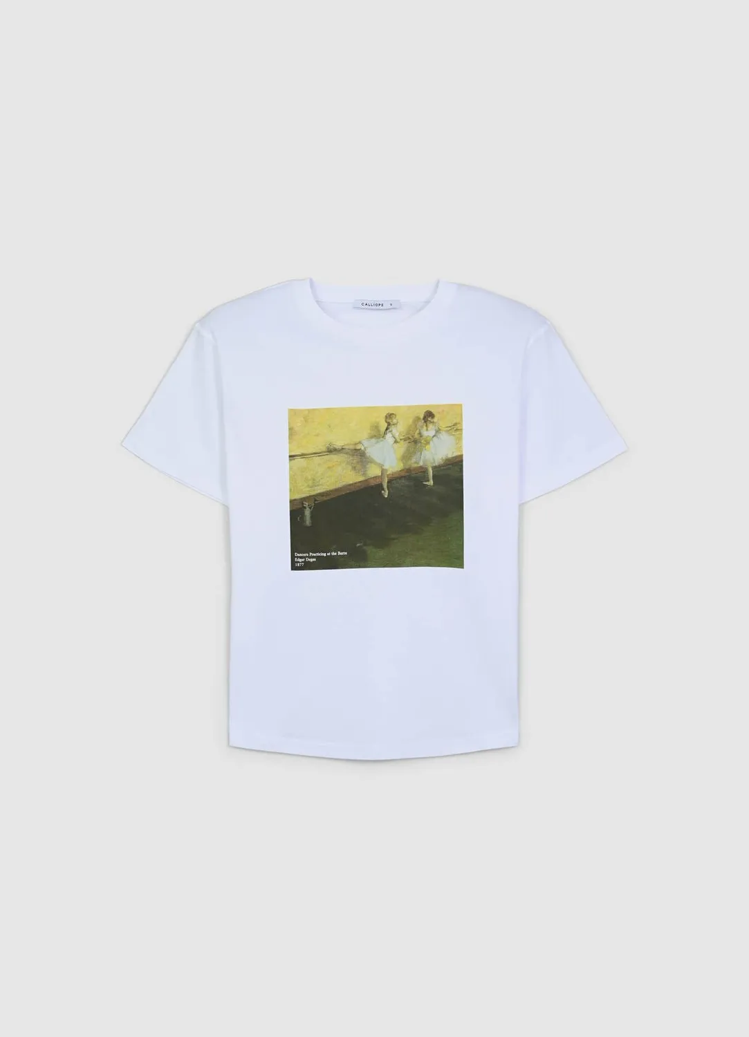 Calliope t-shirt imprimé tableau femme col rond