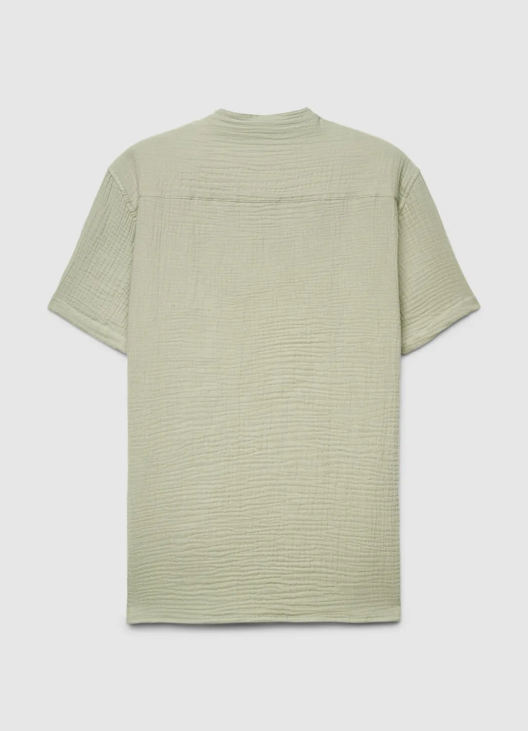 Calliope chemise homme col coréen manches courtes