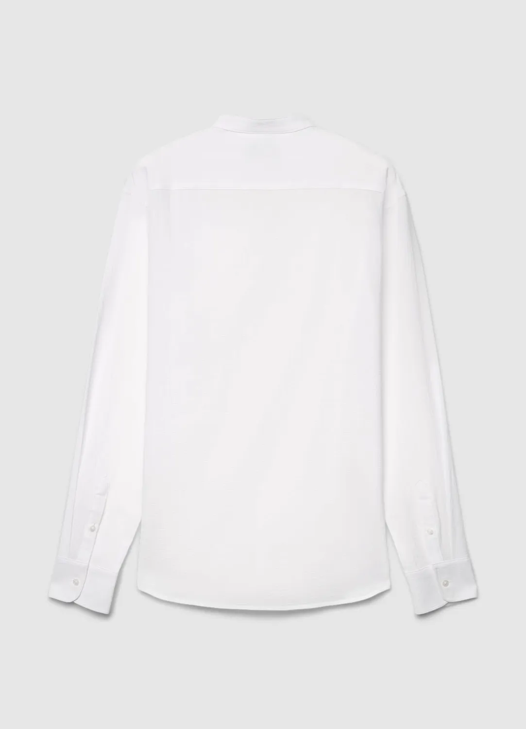 Calliope chemise col coréen homme effet froissé unie