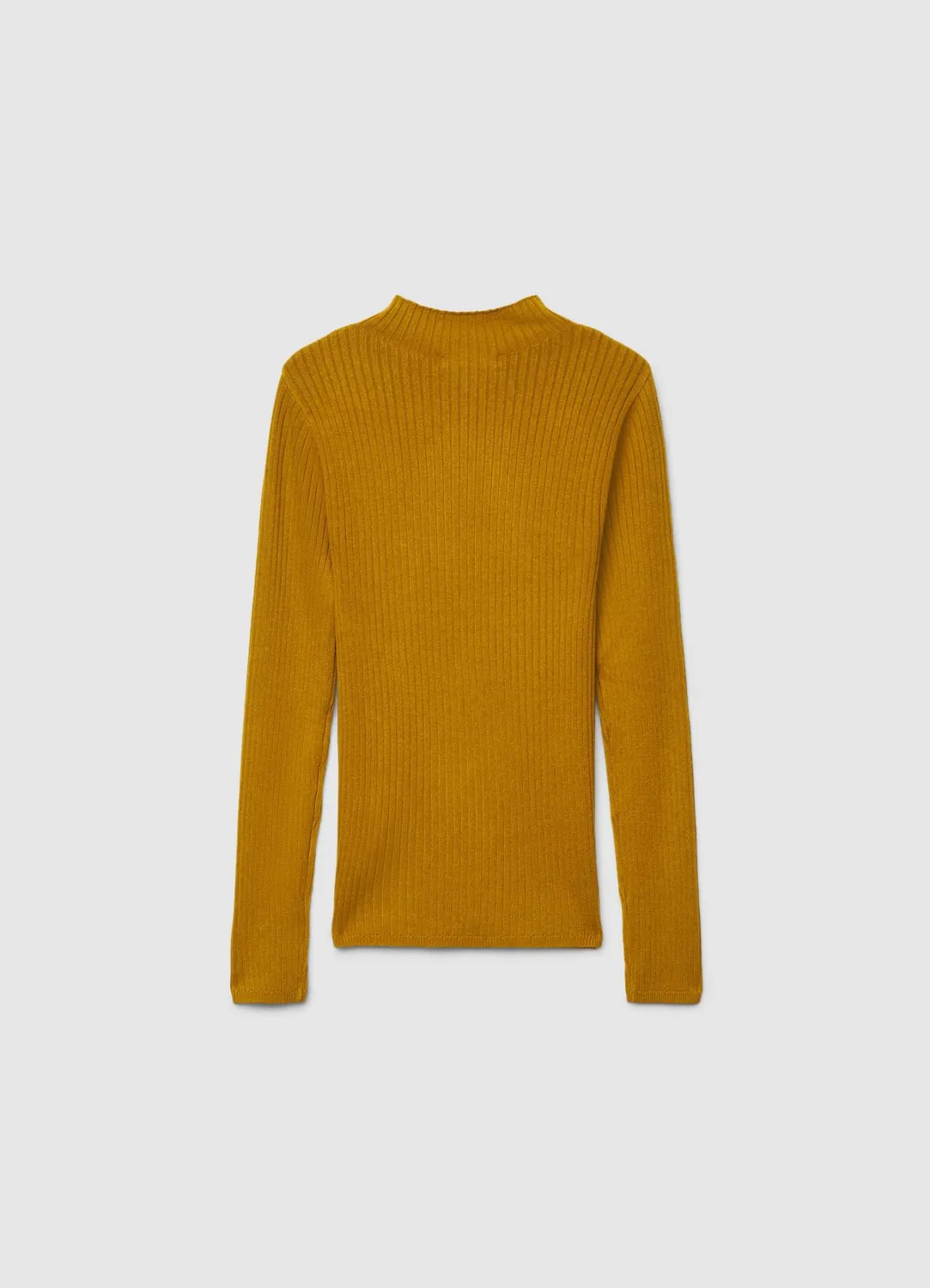 Calliope T-shirt manches longues col haut femme XS côtelé