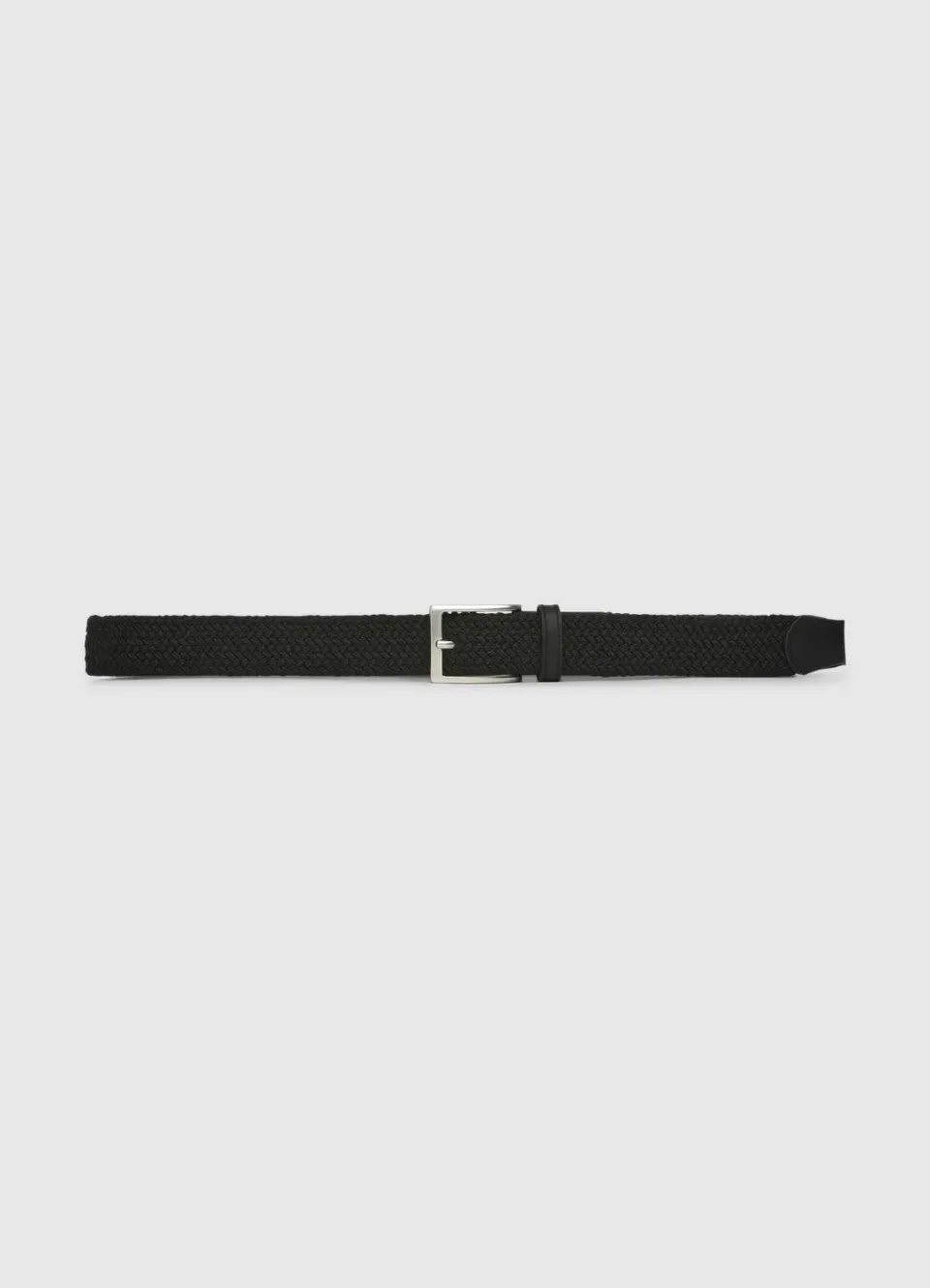 Calliope ceinture tressée homme élastique boucle métal