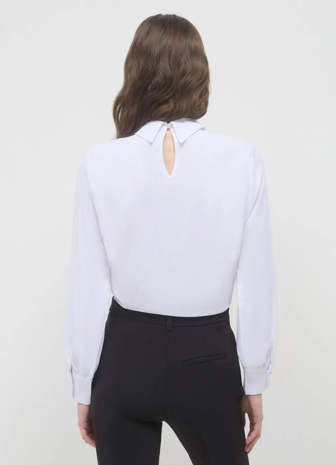 Calliope blouse rose femme manches longues