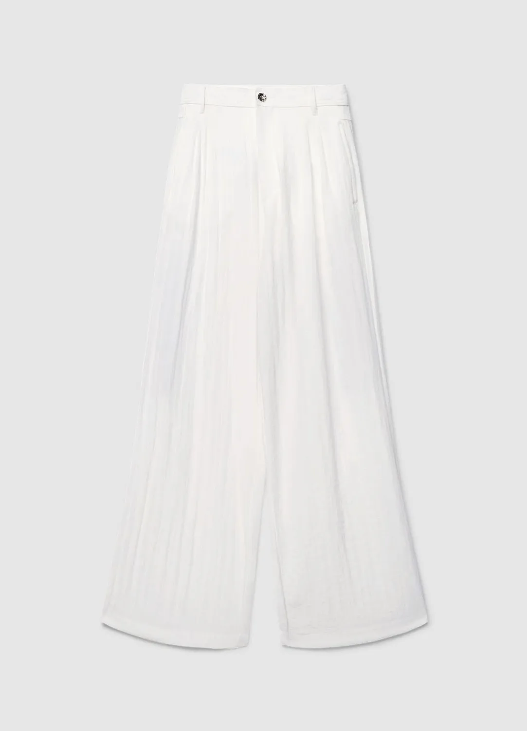 Calliope pantalon palazzo doubles pinces femme taille haute