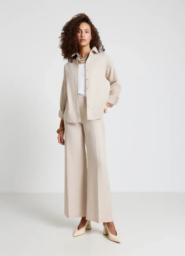Calliope basic chemise femme lin manches longues