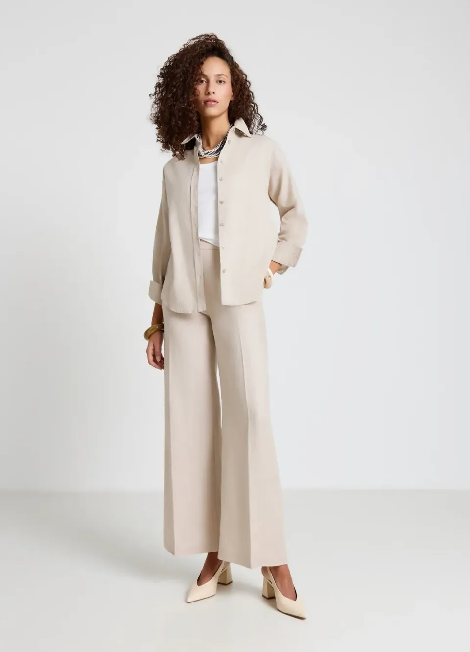 Calliope basic chemise femme lin manches longues