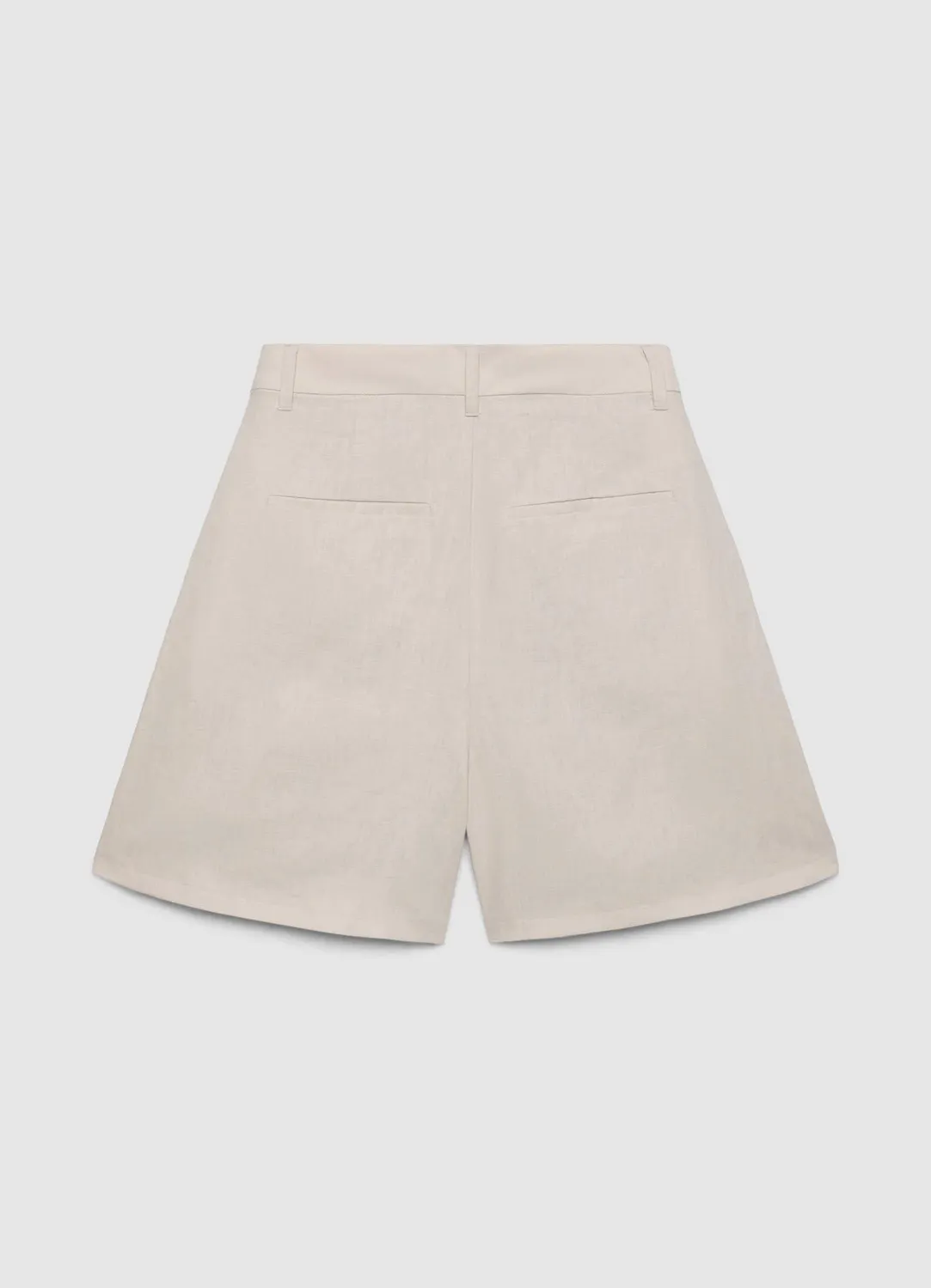 Calliope bermuda femme lin taille haute