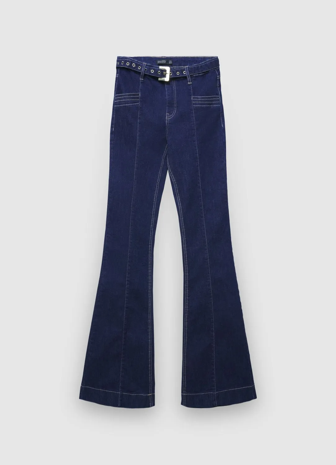 Calliope jean flare femme évasé ceinture