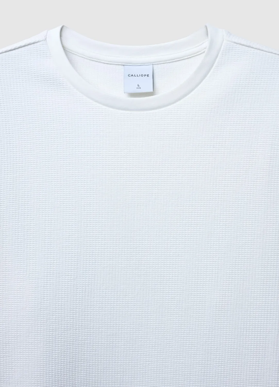 Calliope sweat col rond gaufré homme