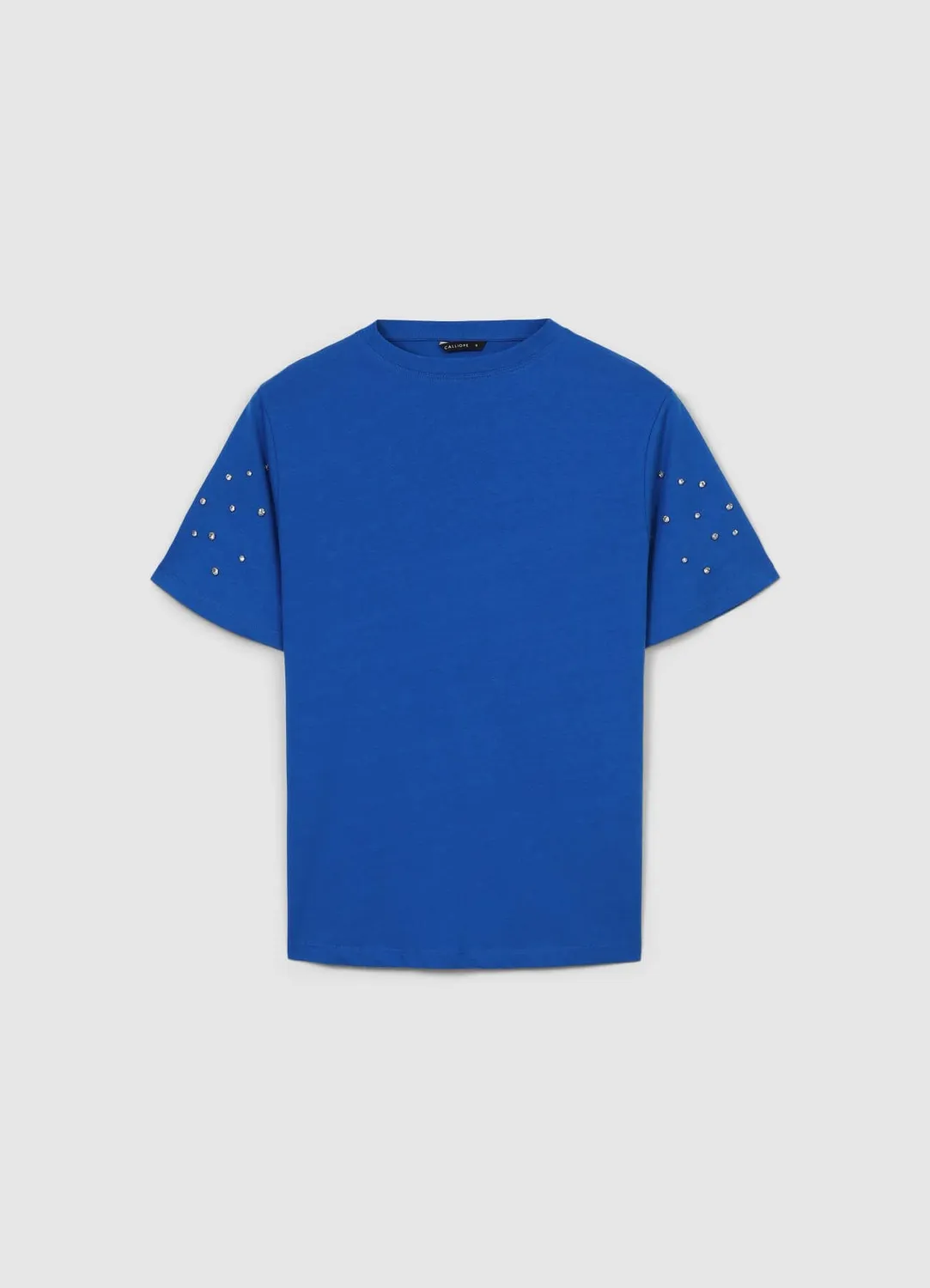 Calliope t-shirt coton femme manches strass