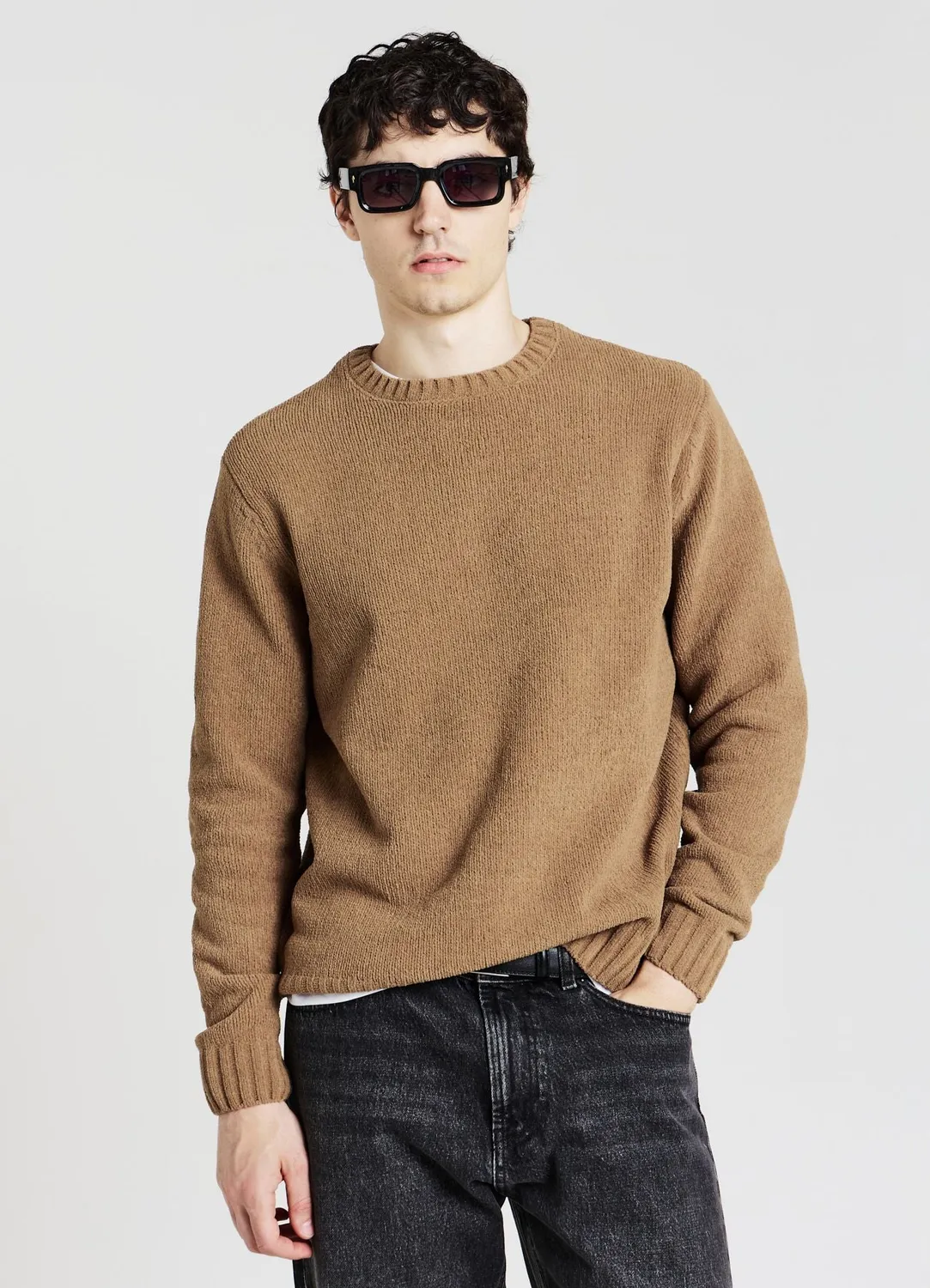Calliope pull homme col rond chenille regular