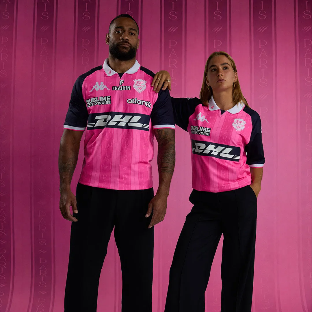 Robe di Kappa Kombat Pro Home Stade Français Paris 26/27 maillot rose