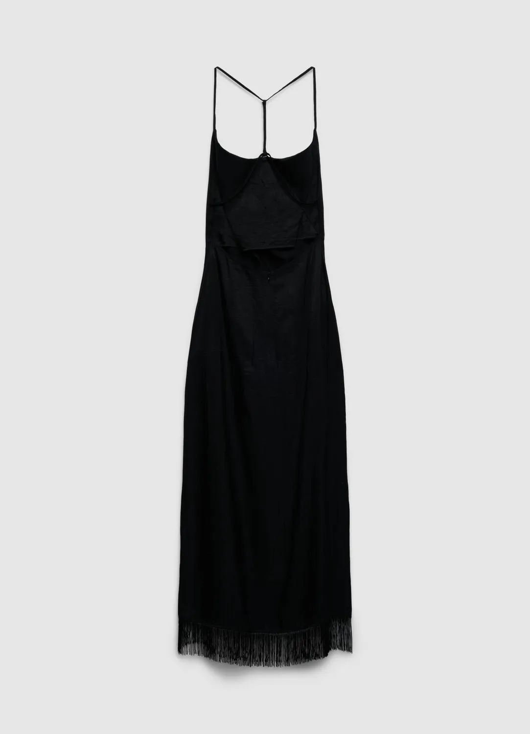 Calliope robe longue franges dos nu femme
