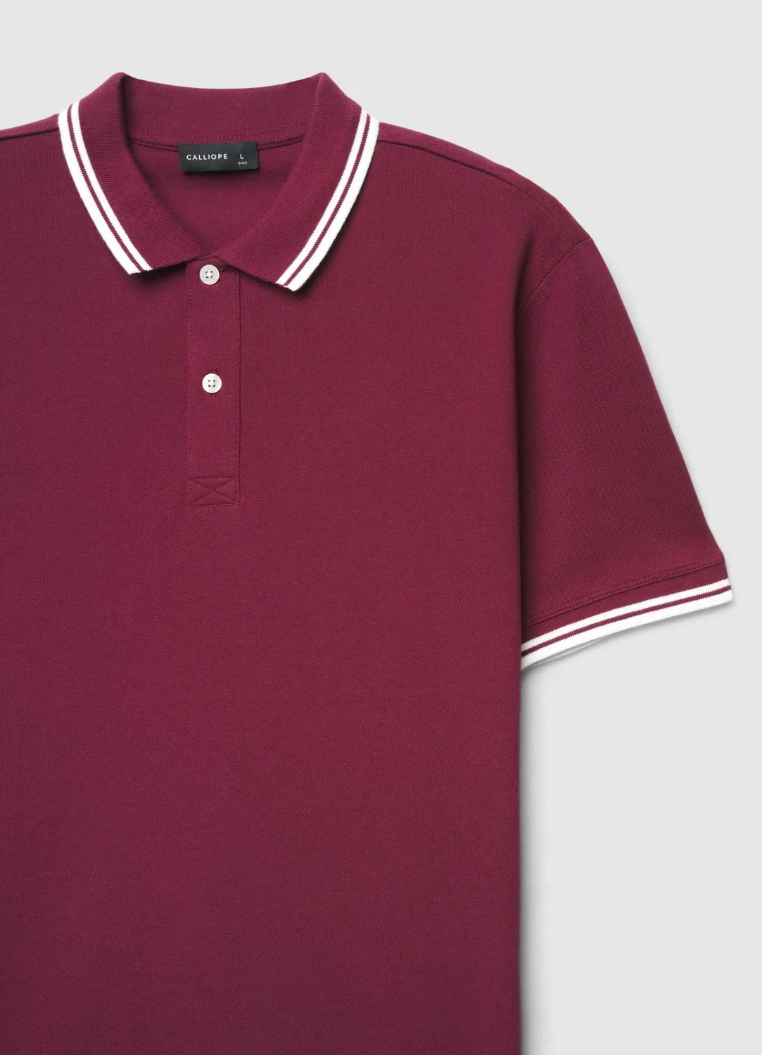 Calliope Polo homme manches courtes rayures