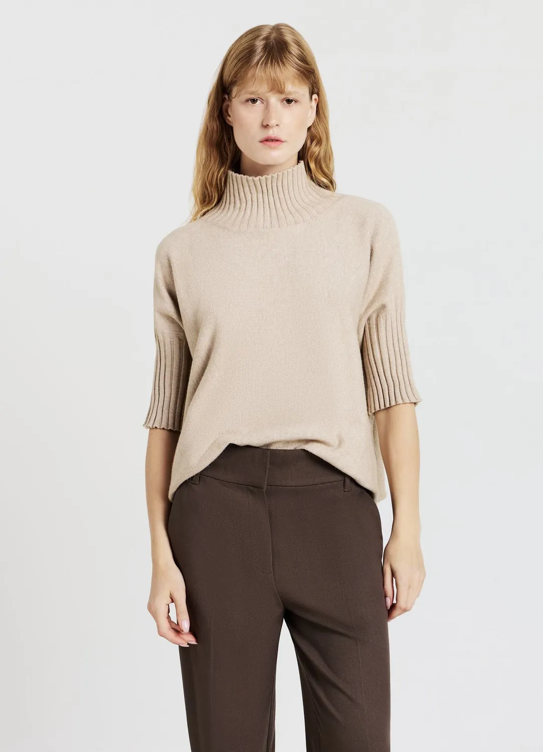 Calliope pull col cratère manches 3/4 taille S
