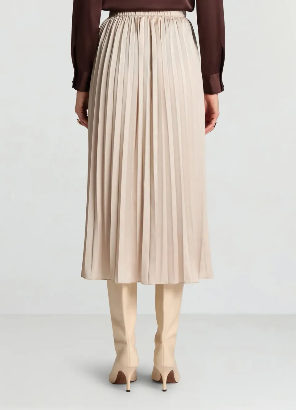 Calliope jupe plissée midi femme élastique