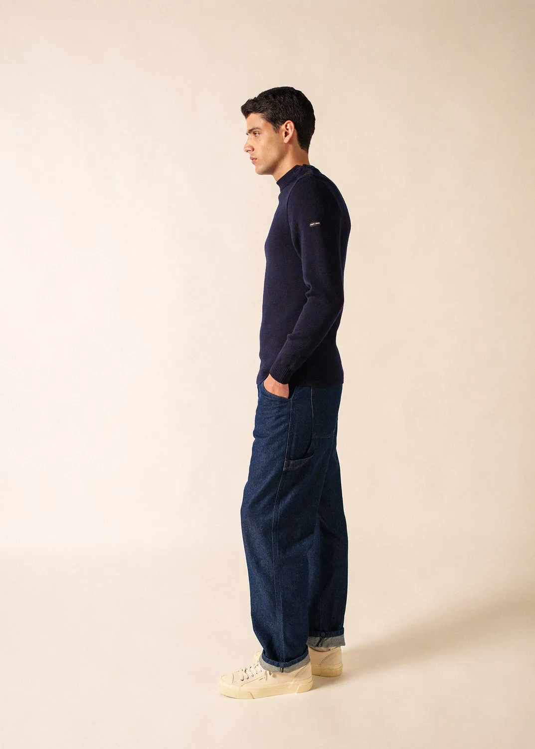 Saint James Matelot pull marin marine pur laine