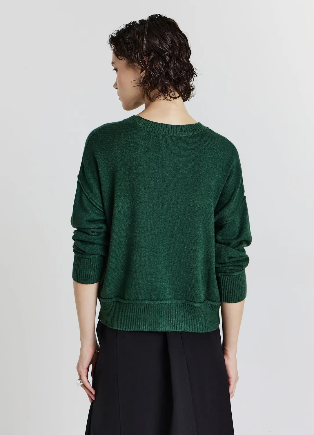 Calliope Pull col rond coupe brute femme manches longues