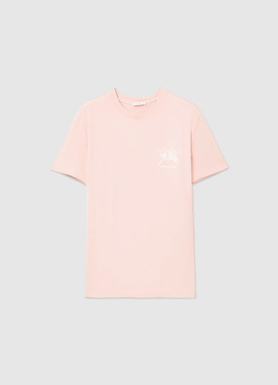 Calliope t-shirt homme broderie fleur manches courtes