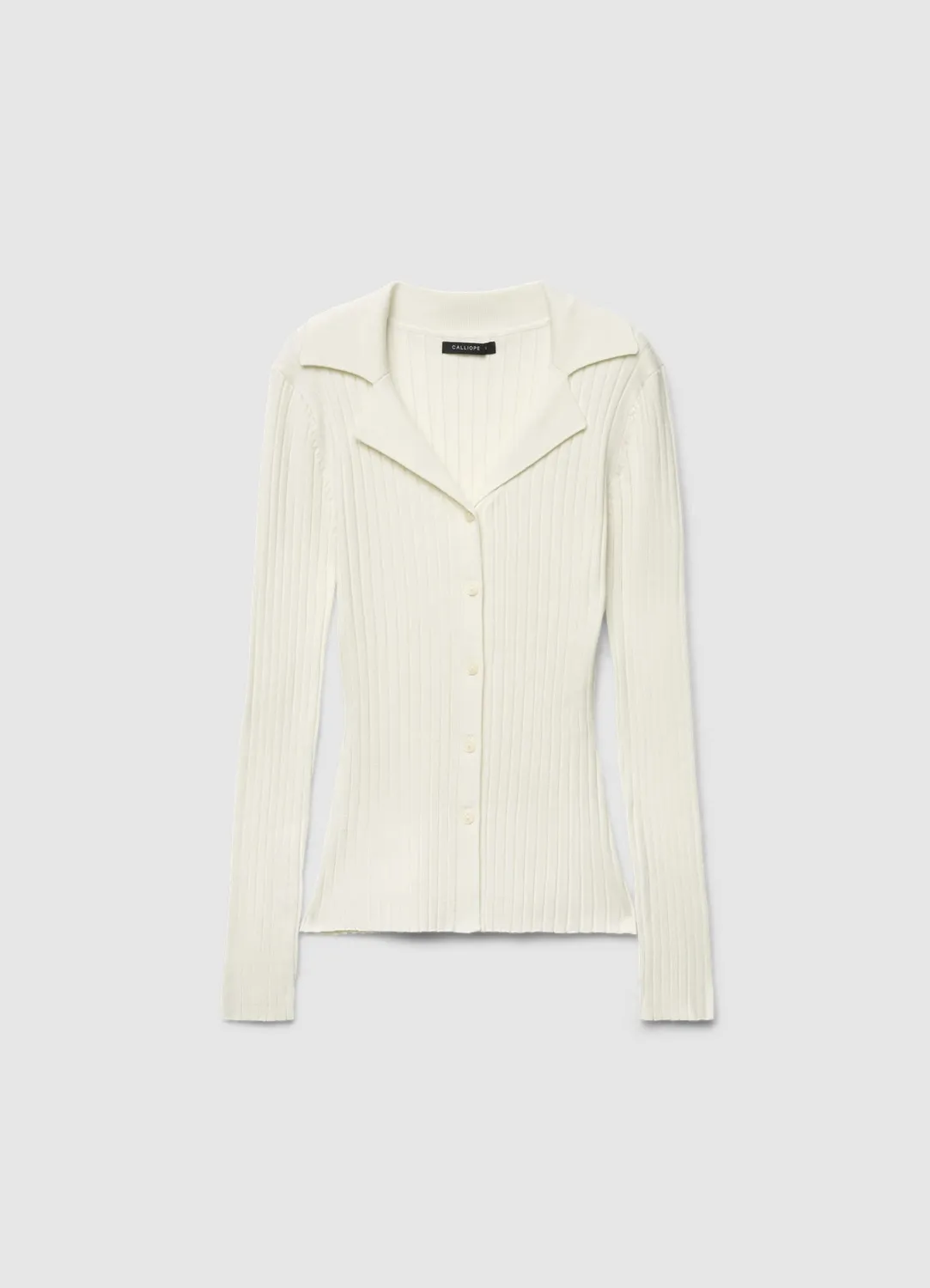 Calliope cardigan côtelé col revers femme