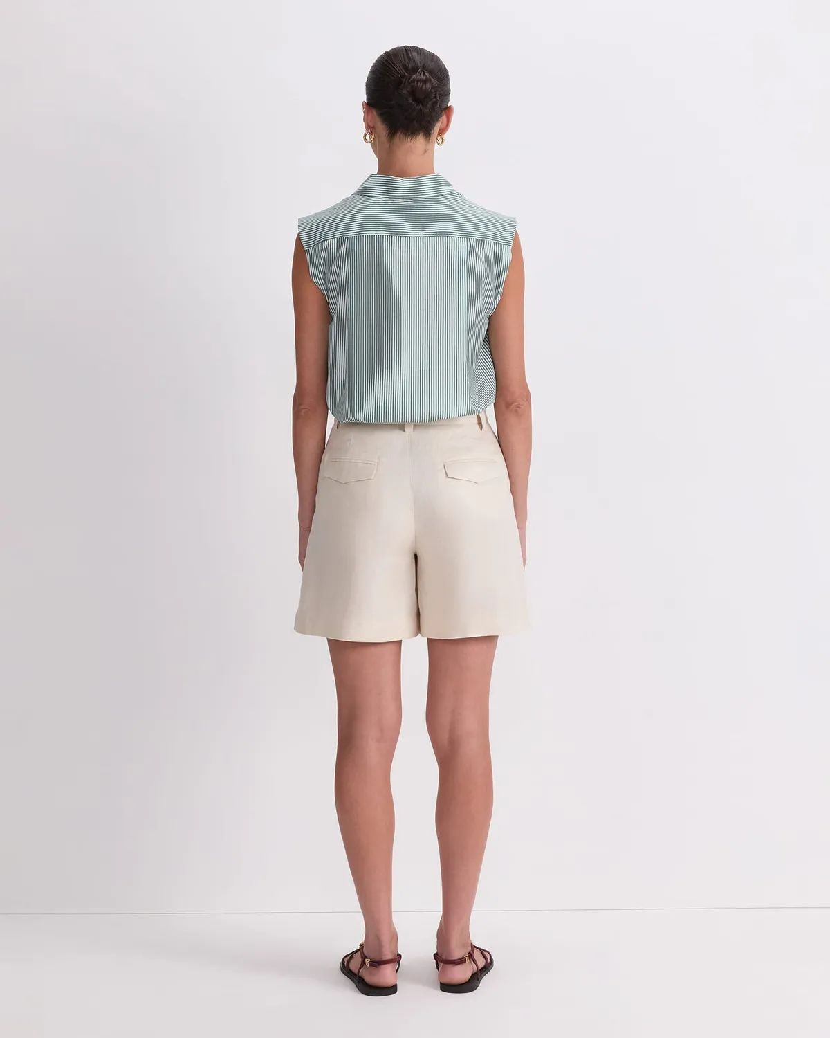 Sportscraft Jamie short plissé lin 100% lin