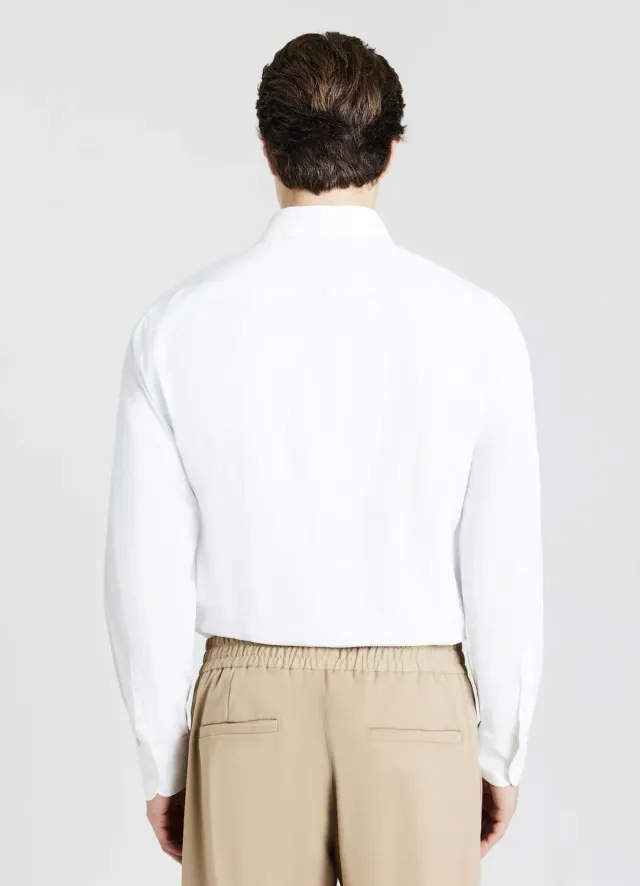Calliope Chemise Unie Homme Manches Longues