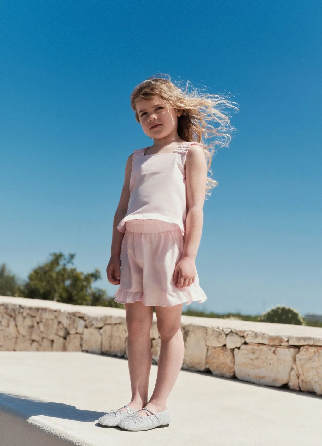 Calliope short fille taille haute uni