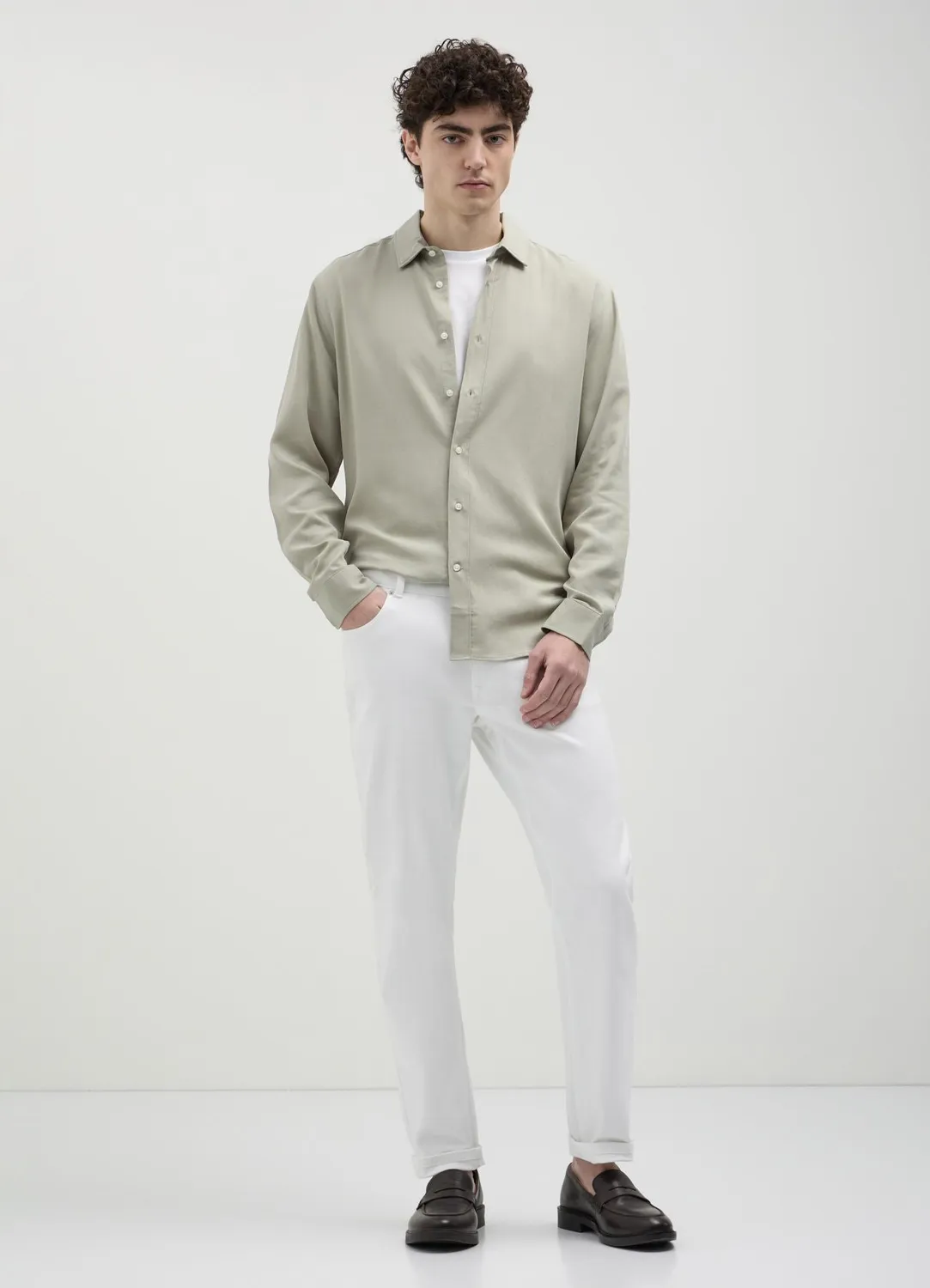 Calliope 5 poches slim pantalon homme coton