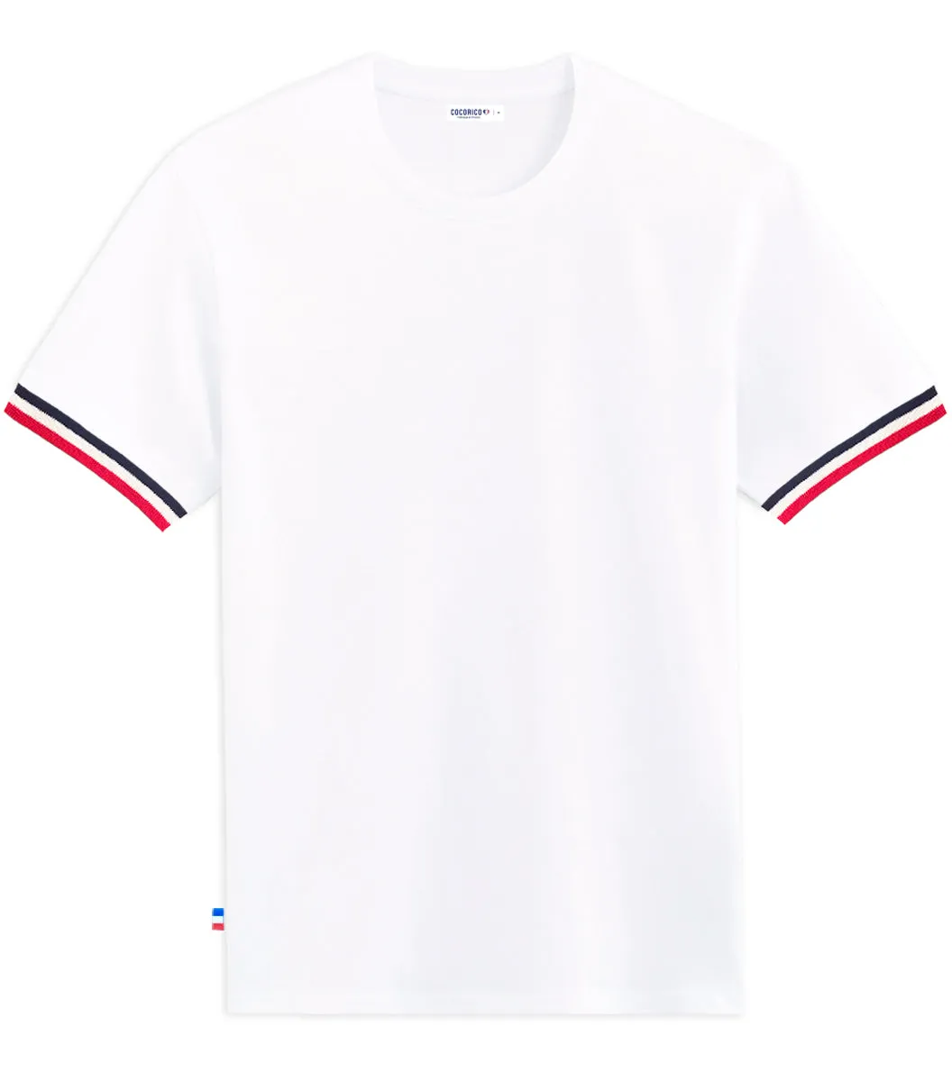 Cocorico Intemporel t-shirt femme supporter blanc coton