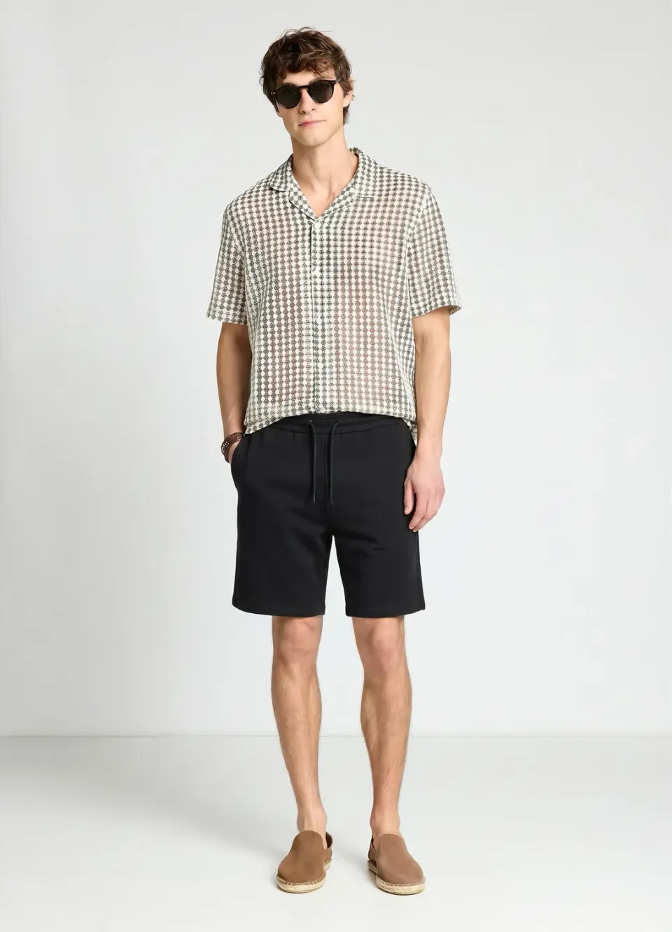 Calliope short jogging homme cordon taille élastique