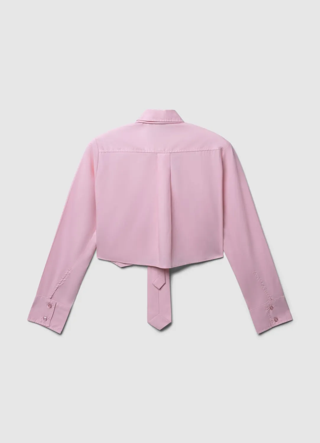 Calliope chemise crop coton à cravate femme