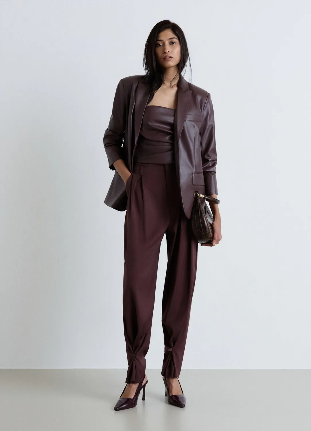 Calliope Veste oversize monopetto femme unie