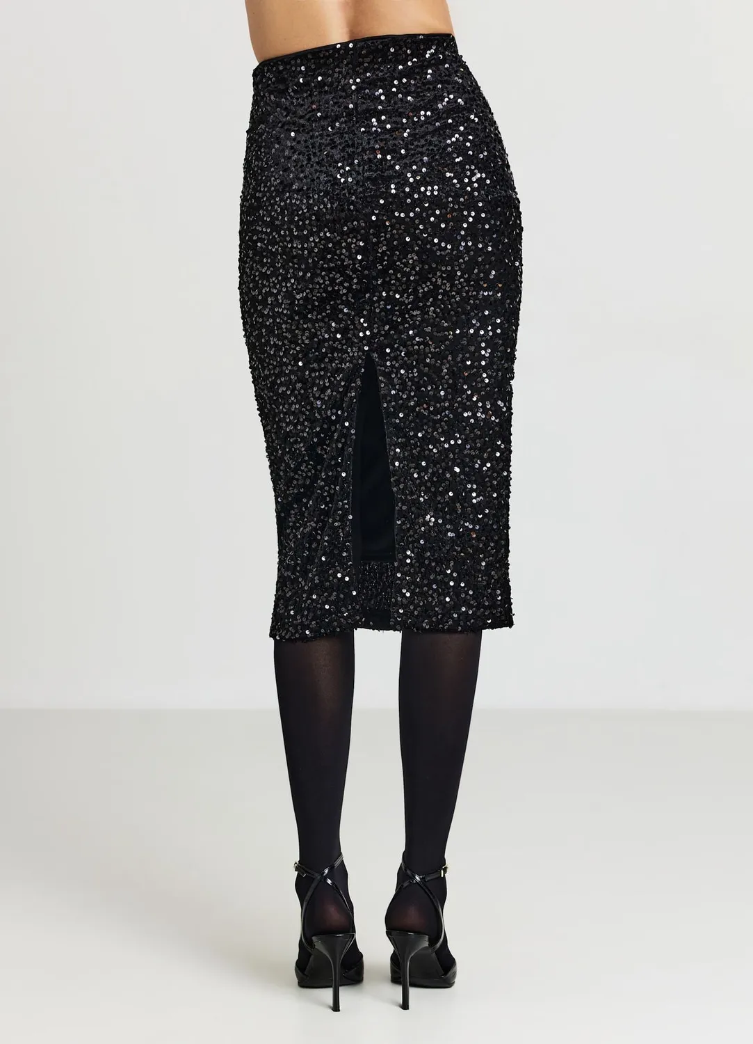 Calliope jupe midi chenille paillettes femme soirée