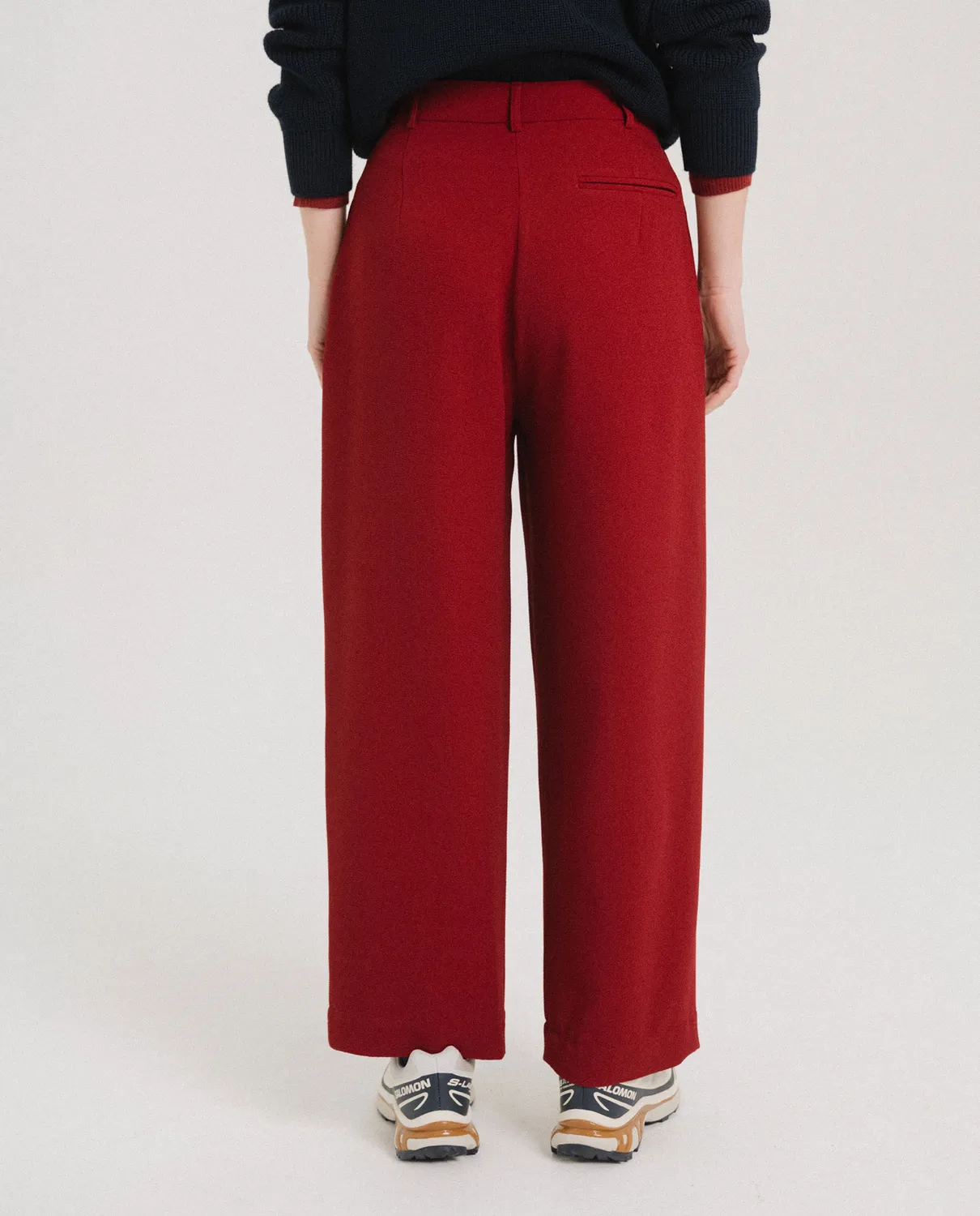Tinsels Brando pantalon Cherry crêpe fluide