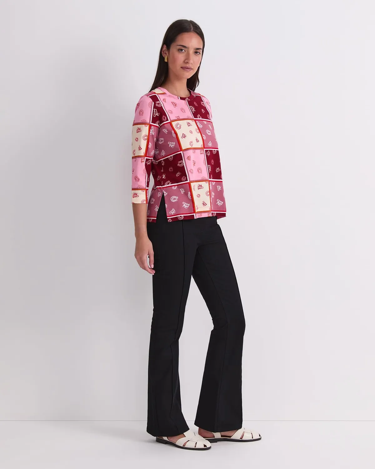 Sportscraft Horse Print t-shirt coton imprimé cheval