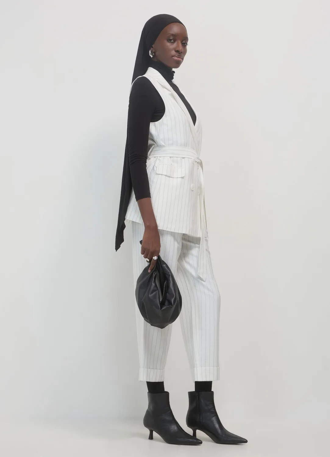 Calliope gilet double-boutonné rayé femme