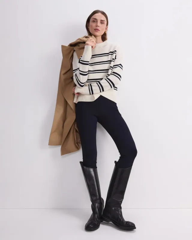 Sportscraft Pearl Relaxed pull laine cachemire col rond femme