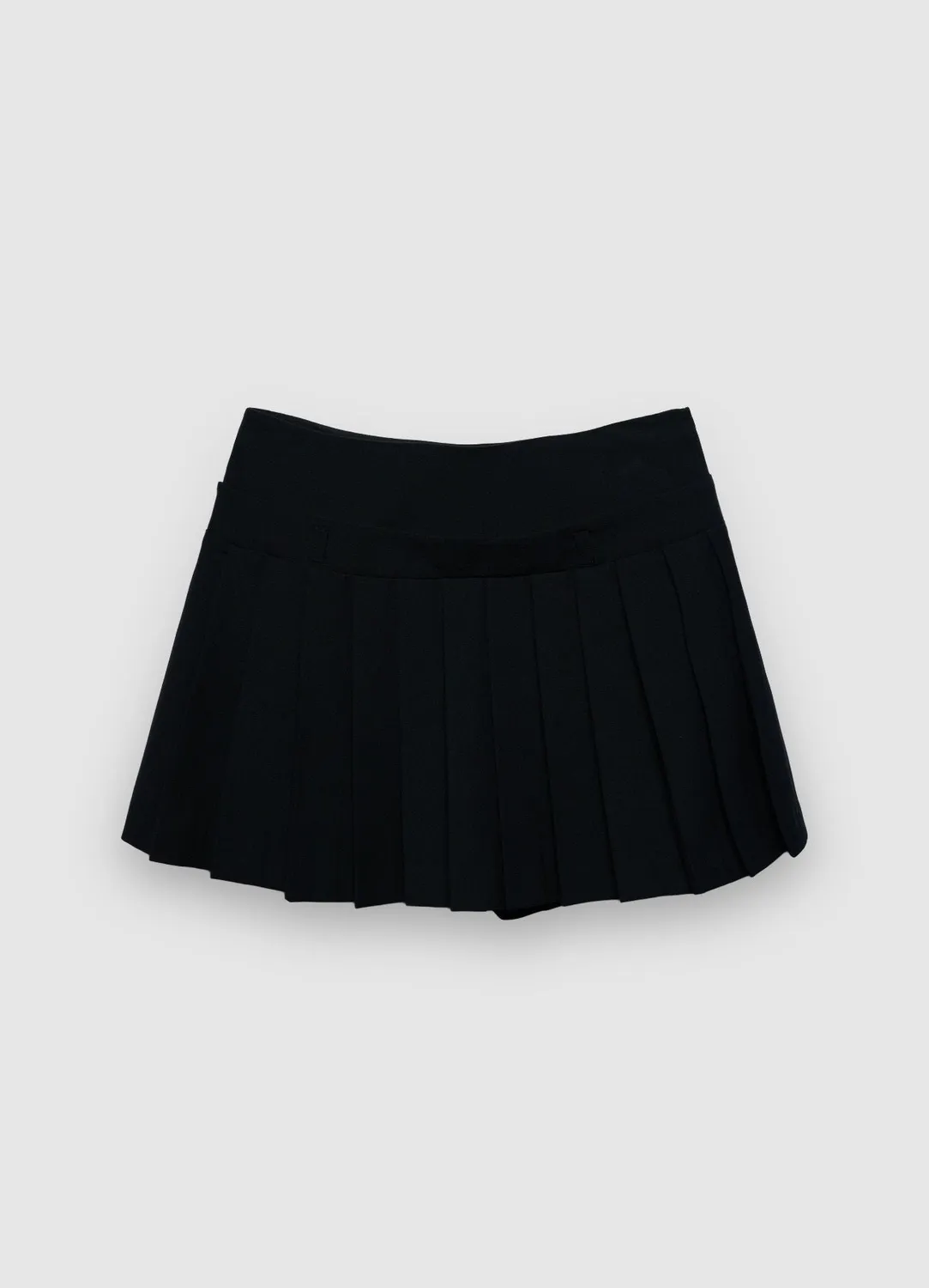 Calliope jupe-short plissée femme courte unie
