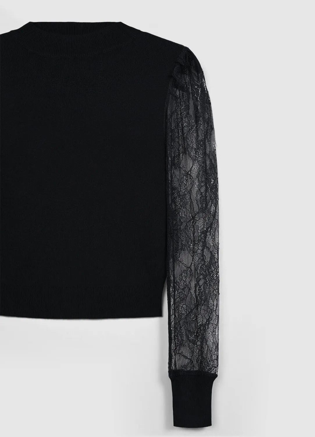 Calliope pull manches dentelle femme col rond