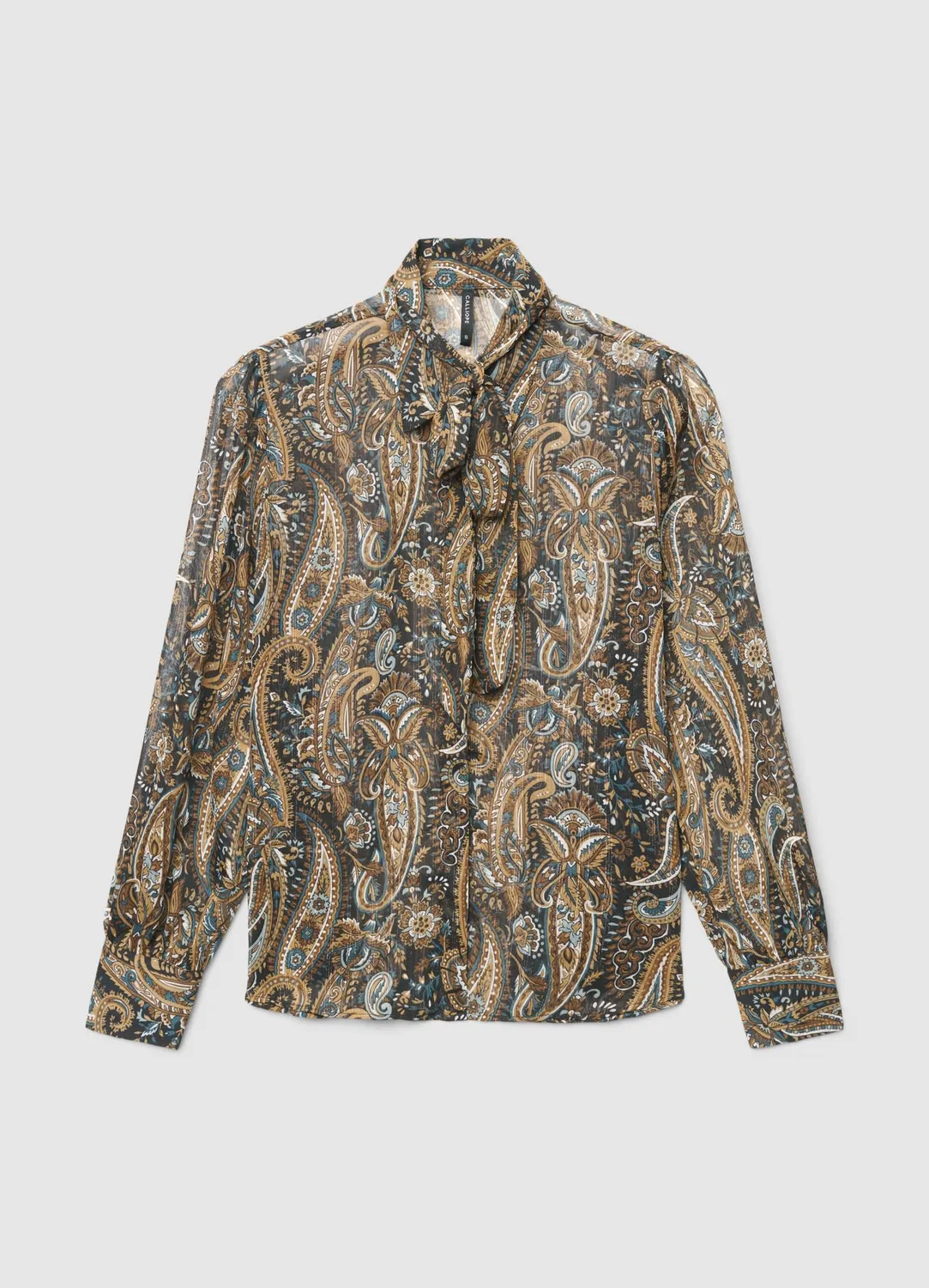 Calliope chemise paisley femme S col lavallière