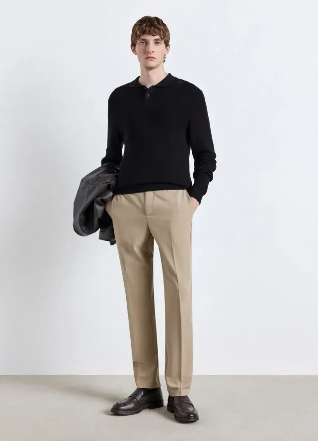 Calliope pantalon regular homme droit pli marqué