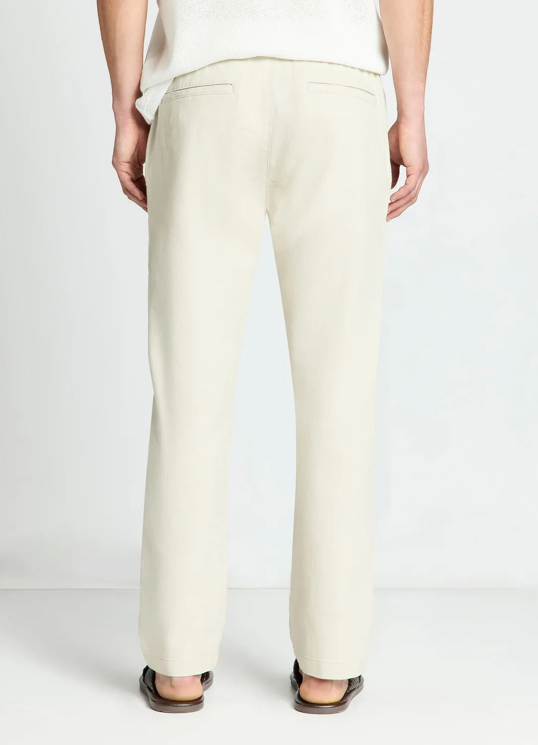 Calliope pantalon relaxed lin homme taille élastique
