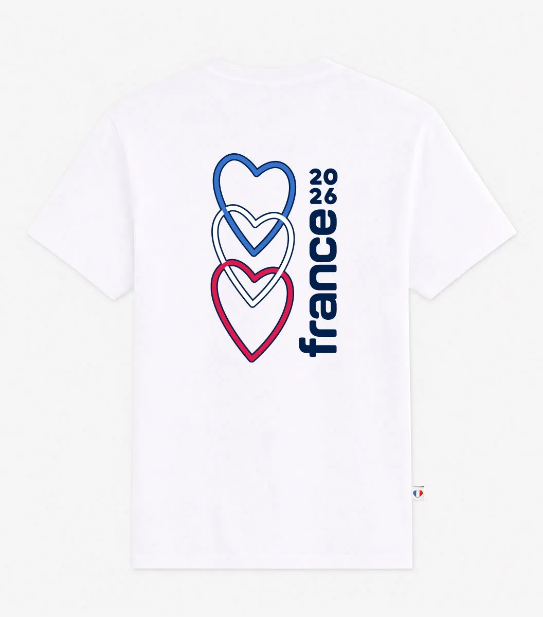 Cocorico Vibrations t-shirt homme blanc coton