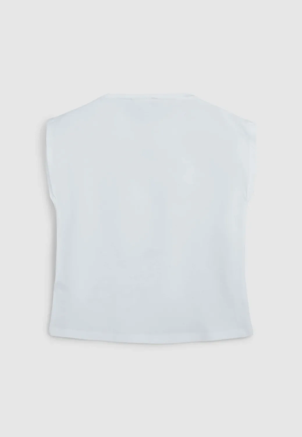 Calliope t-shirt fille coton papillon paillettes sans manches