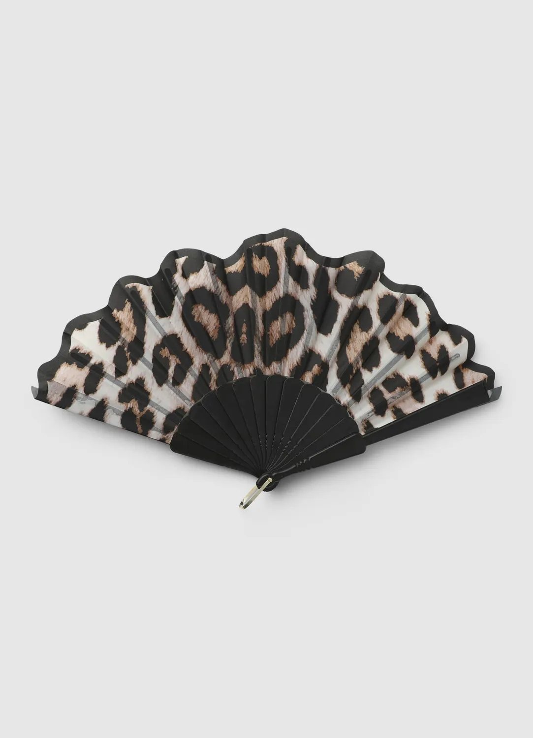 Calliope Éventail pliable femme imprimé animalier