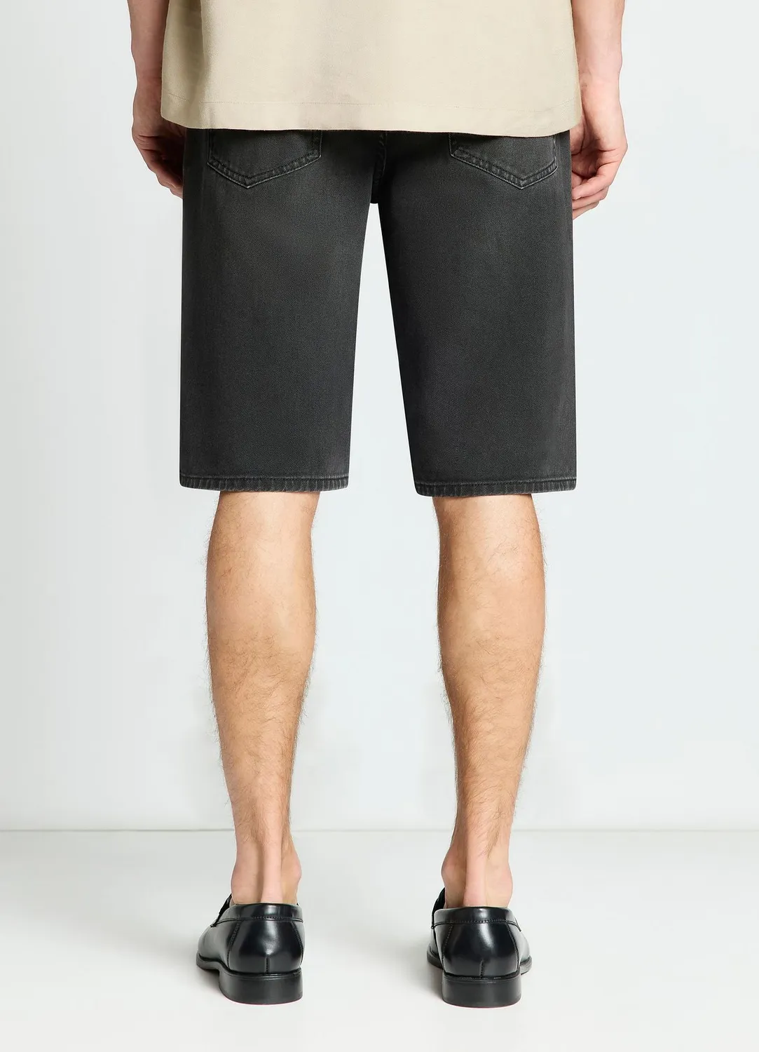 Calliope Short jean homme à revers 5 poches